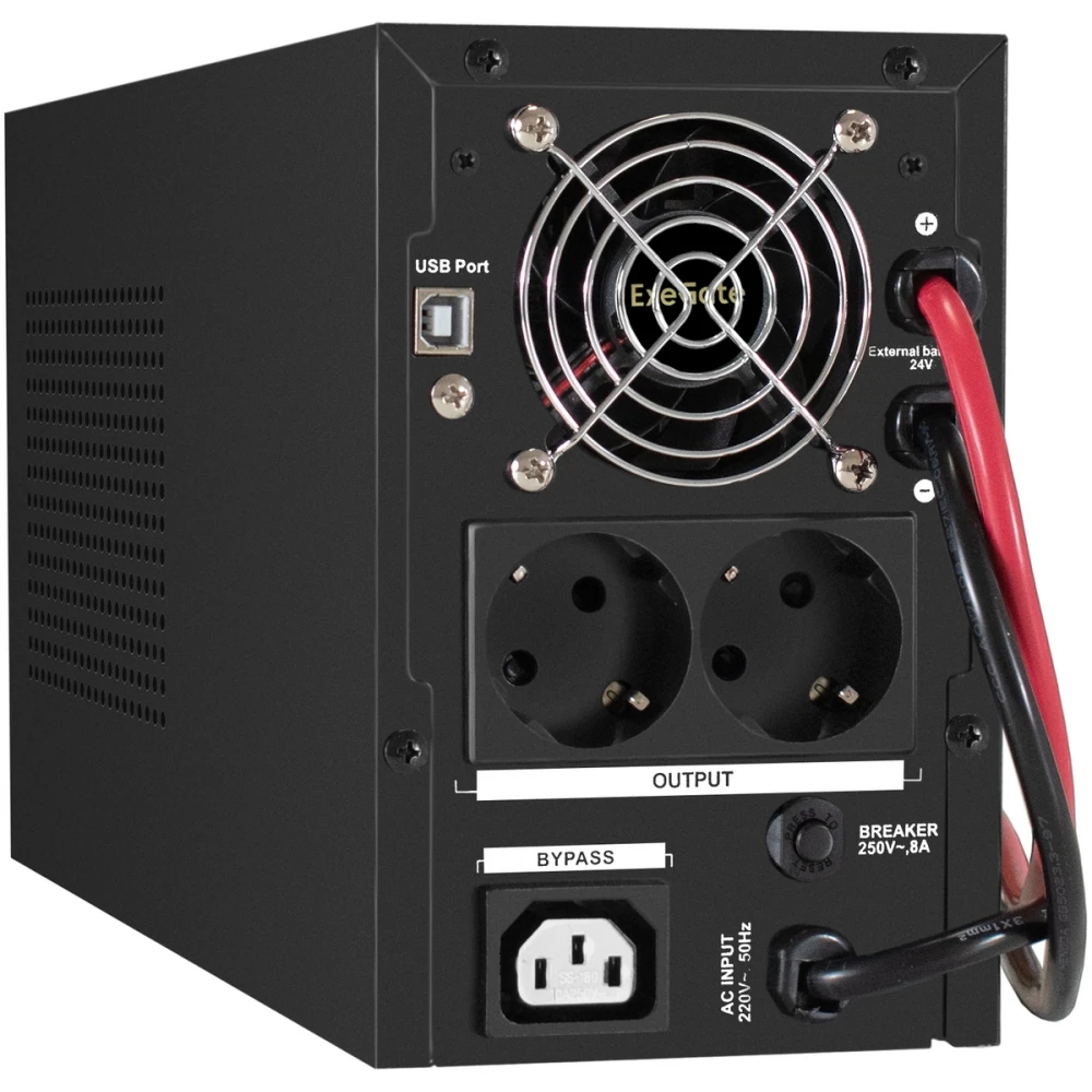 ИБП ExeGate SineTower SZ-1000.LCD.AVR.2SH.1C13.USB + 2xHRL 12-45 (45Ач) - EX296795RUS - фото 3