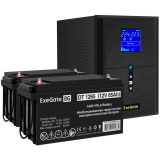 ИБП + батарея ExeGate SineTower SZ-2000.LCD.AVR.3SH.1C13.USB + 2x DT 1265 (65Ач) (EX296844RUS)