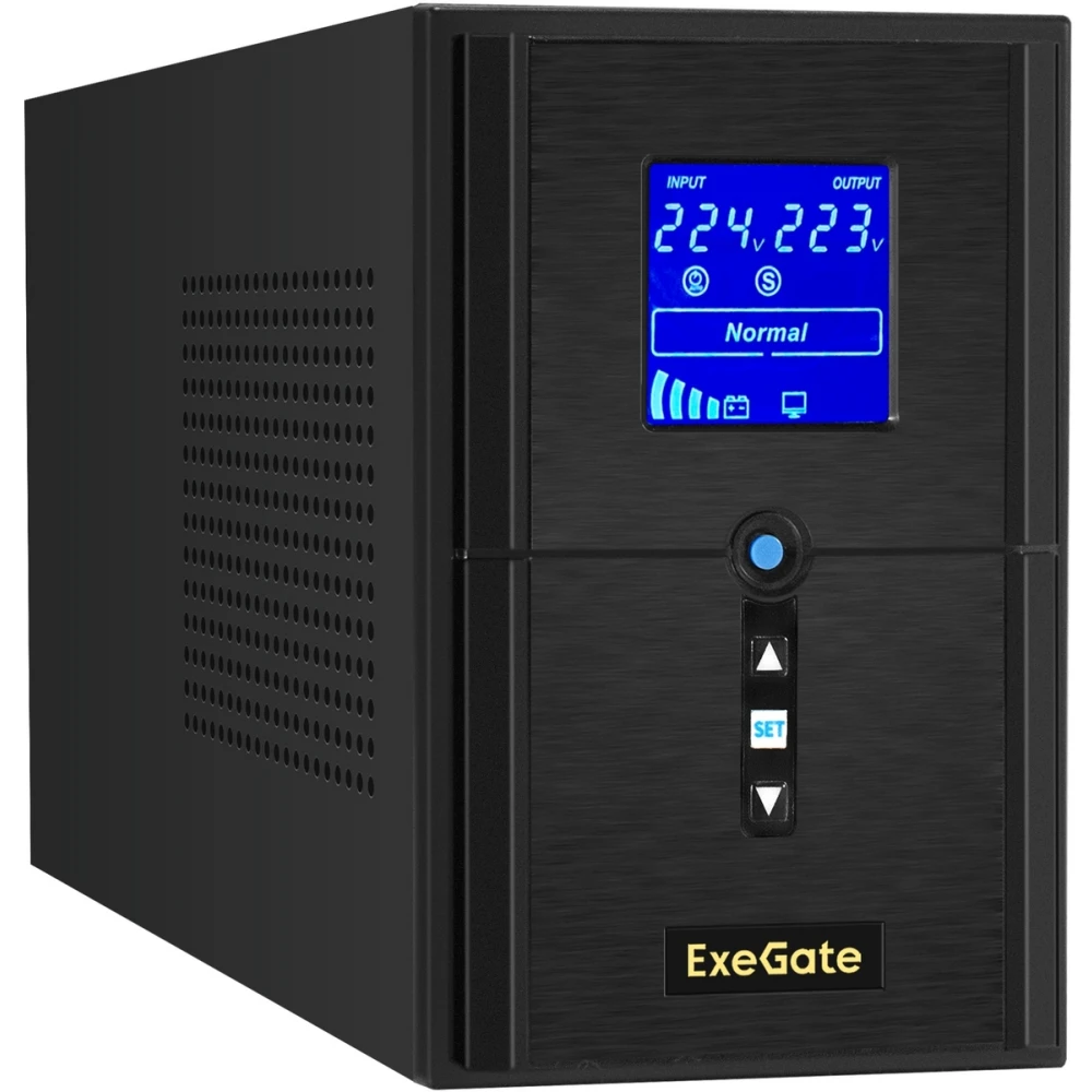 ИБП ExeGate SineTower SZ-1000.LCD.AVR.2SH.1C13.USB + 2x DT 12120 (120Ач) - EX296806RUS - фото 2
