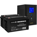 ИБП + батарея ExeGate SineTower SZ-1500.LCD.AVR.2SH.1C13.USB + 2x DT 12120 (120Ач) (EX296829RUS)