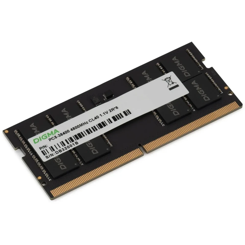 Оперативная память 8GB DDR5 4800MHz Digma SO-DIMM (DGMAS5480008S) - фото 2