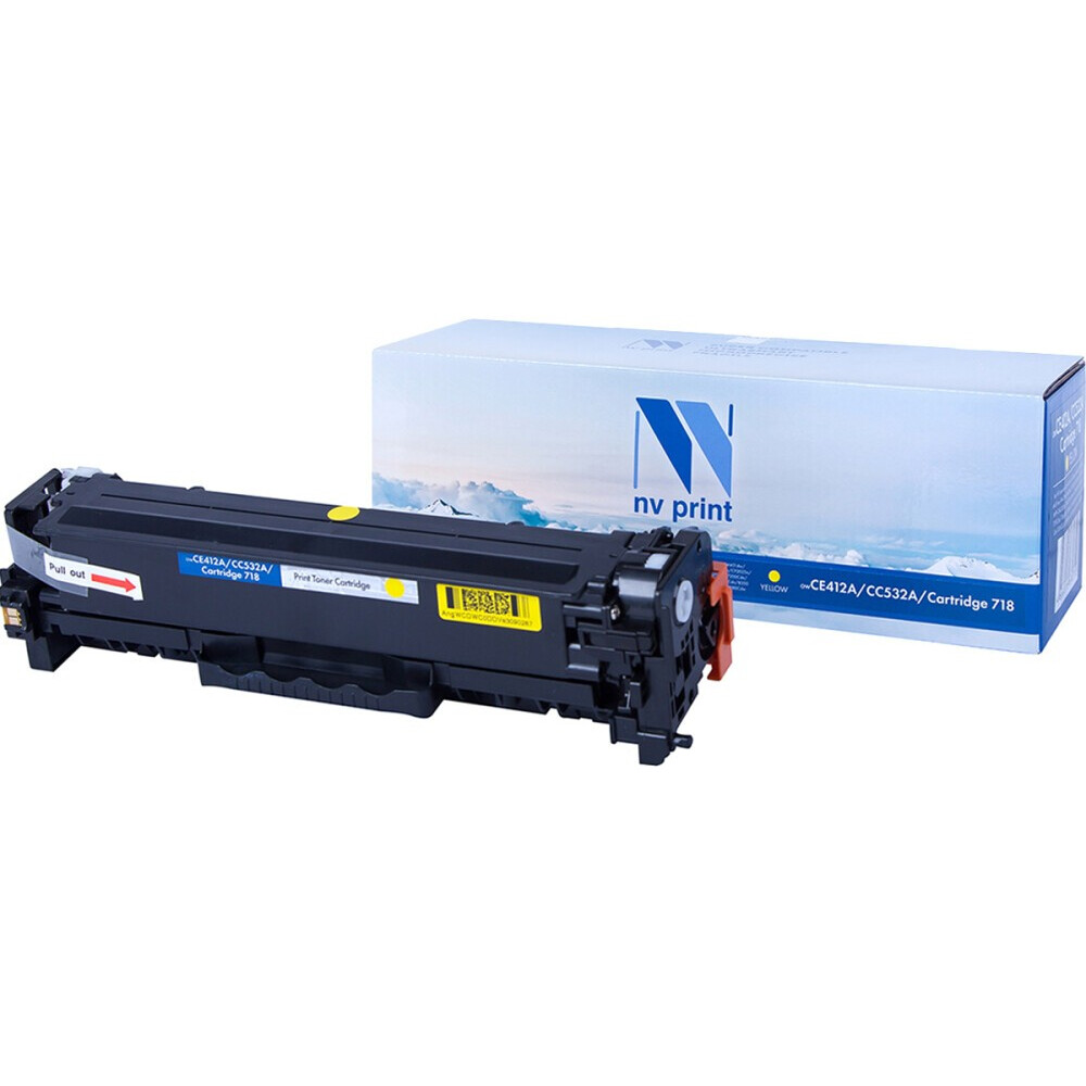 Картридж NV Print CE412A/CC532A/718 Yellow