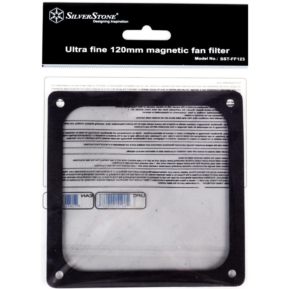 Пылевой фильтр Silverstone FF123B Black (3 шт.) - G56FF123B3PK020 - фото 6