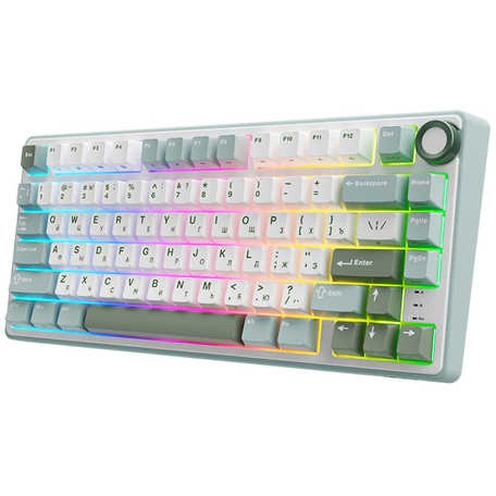 Клавиатура Royal Kludge R75 Sky Cyan (Silver Switch) - 6935280823916 - фото 3