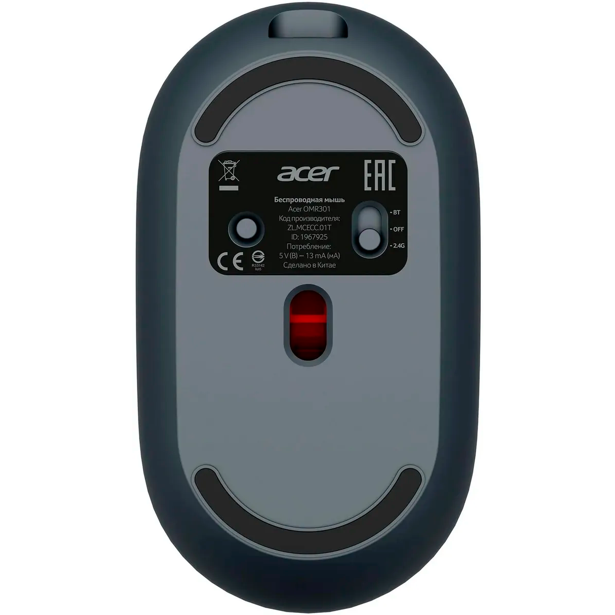 Мышь Acer OMR301 Black - ZL.MCECC.01T - фото 2