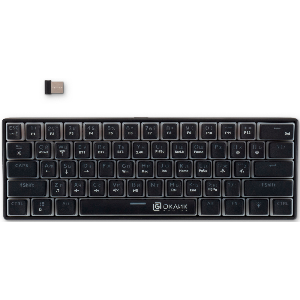 Клавиатура Oklick K763W Black - фото 2