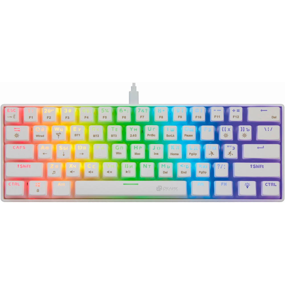 Клавиатура Oklick K763W White - 1920562