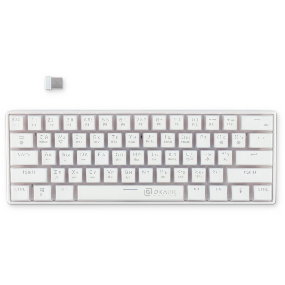 Клавиатура Oklick K763W White - 1920562 - фото 2