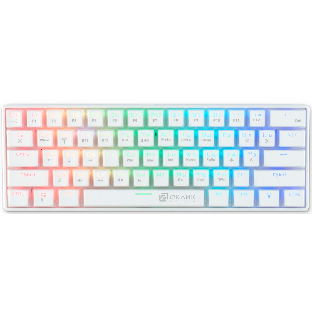 Клавиатура Oklick K763W White - 1920562 - фото 3