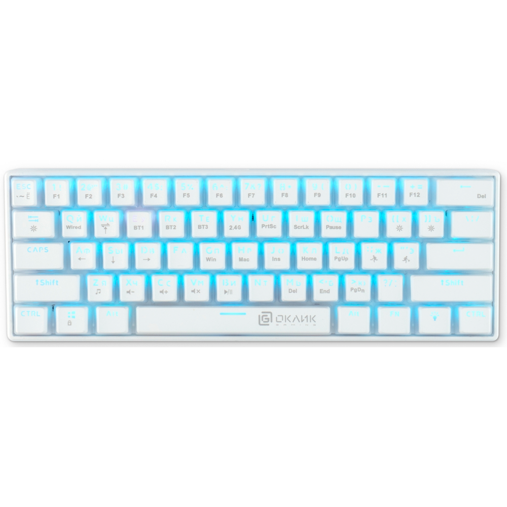 Клавиатура Oklick K763W White - 1920562 - фото 5