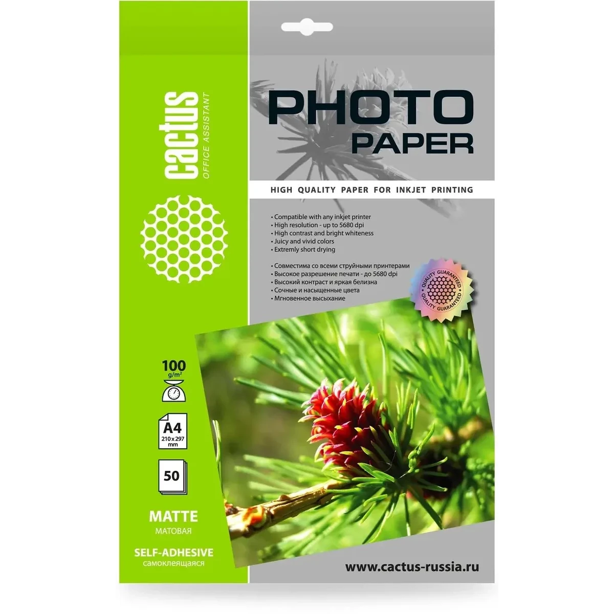 Бумага Cactus CS-MSA410050
