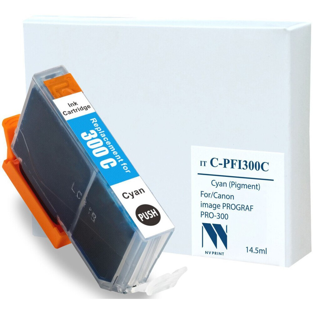 Картридж NV Print C-PFI-300С Cyan