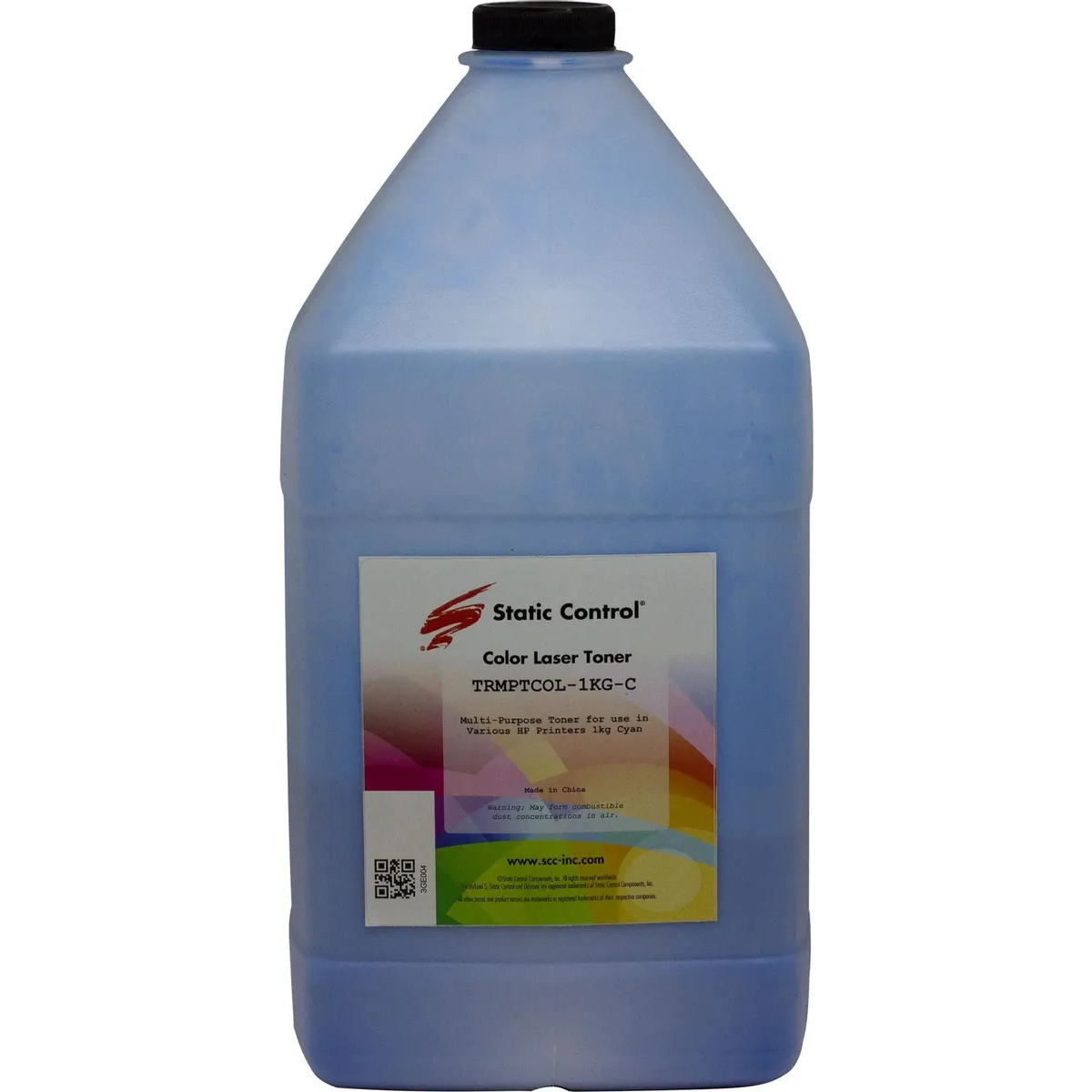 Тонер Static Control TRMPTCOL-1KG-C Cyan