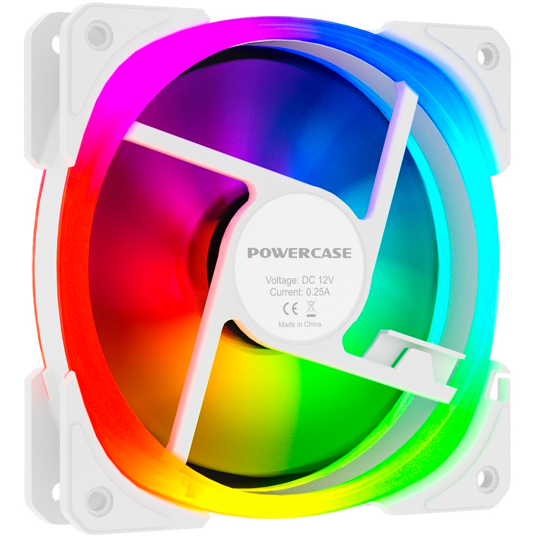 Вентилятор для корпуса Powercase CM21-12W ARGB OEM - фото 4
