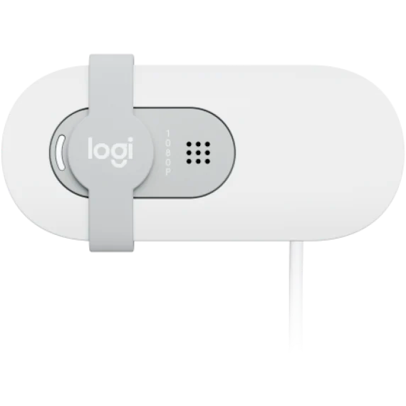 Веб-камера Logitech BRIO 100 Off-White (960-001617/1618) - фото 5