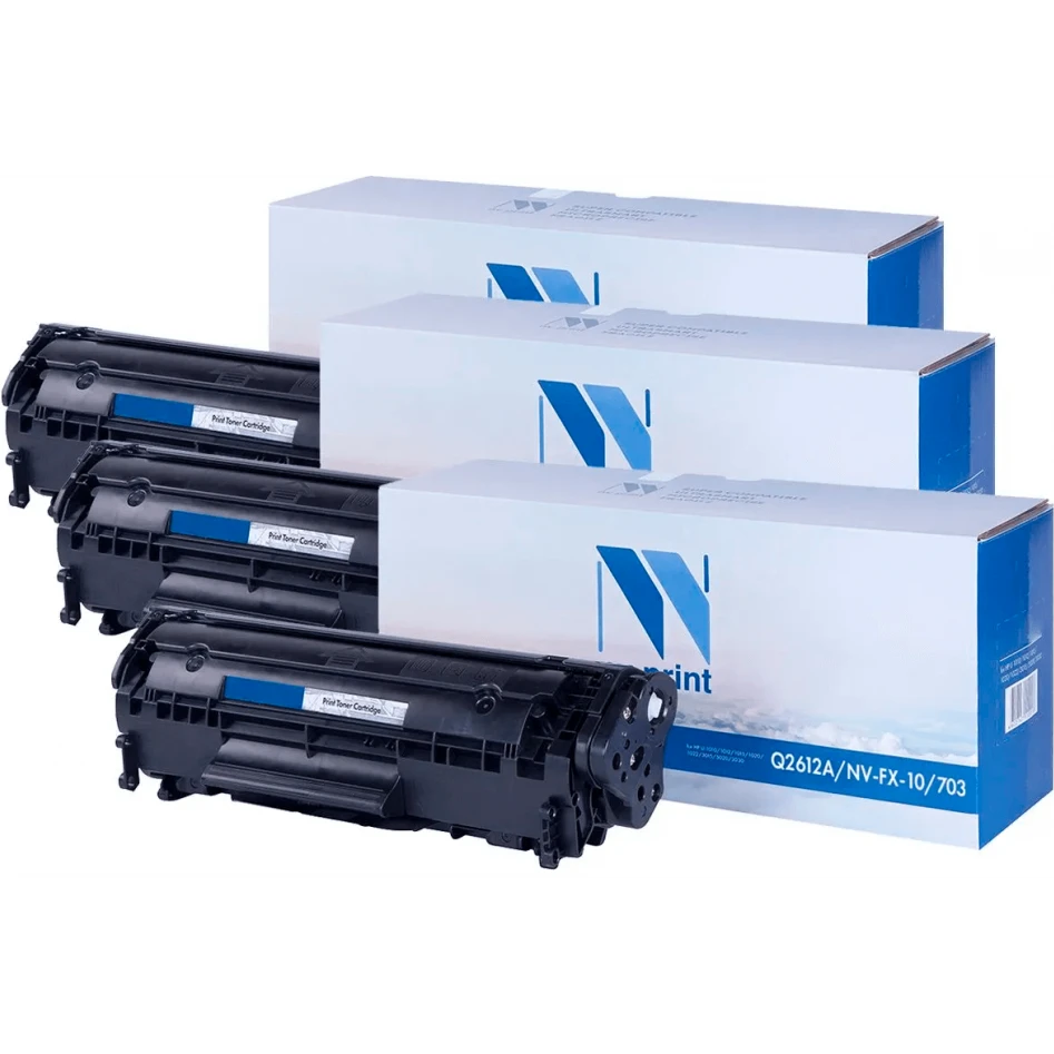 Картридж NV Print Q2612A/FX10/703-SET3 Black - NV-Q2612A/FX10/703-SET3