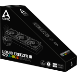 Система жидкостного охлаждения Arctic Cooling Liquid Freezer III 420 ARGB Black (ACFRE00145A)