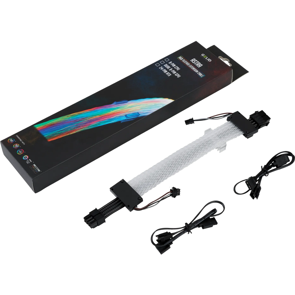 Кабель удлинительный 8-pin EPS - 8-pin EPS, 0.3м, GELID CA-RGB-8P-01 - фото 2