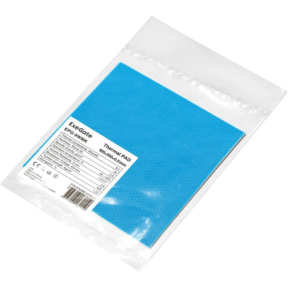 Термопрокладка ExeGate 100x100x0.5мм (EPG-9WMK) - EX296127RUS - фото 2