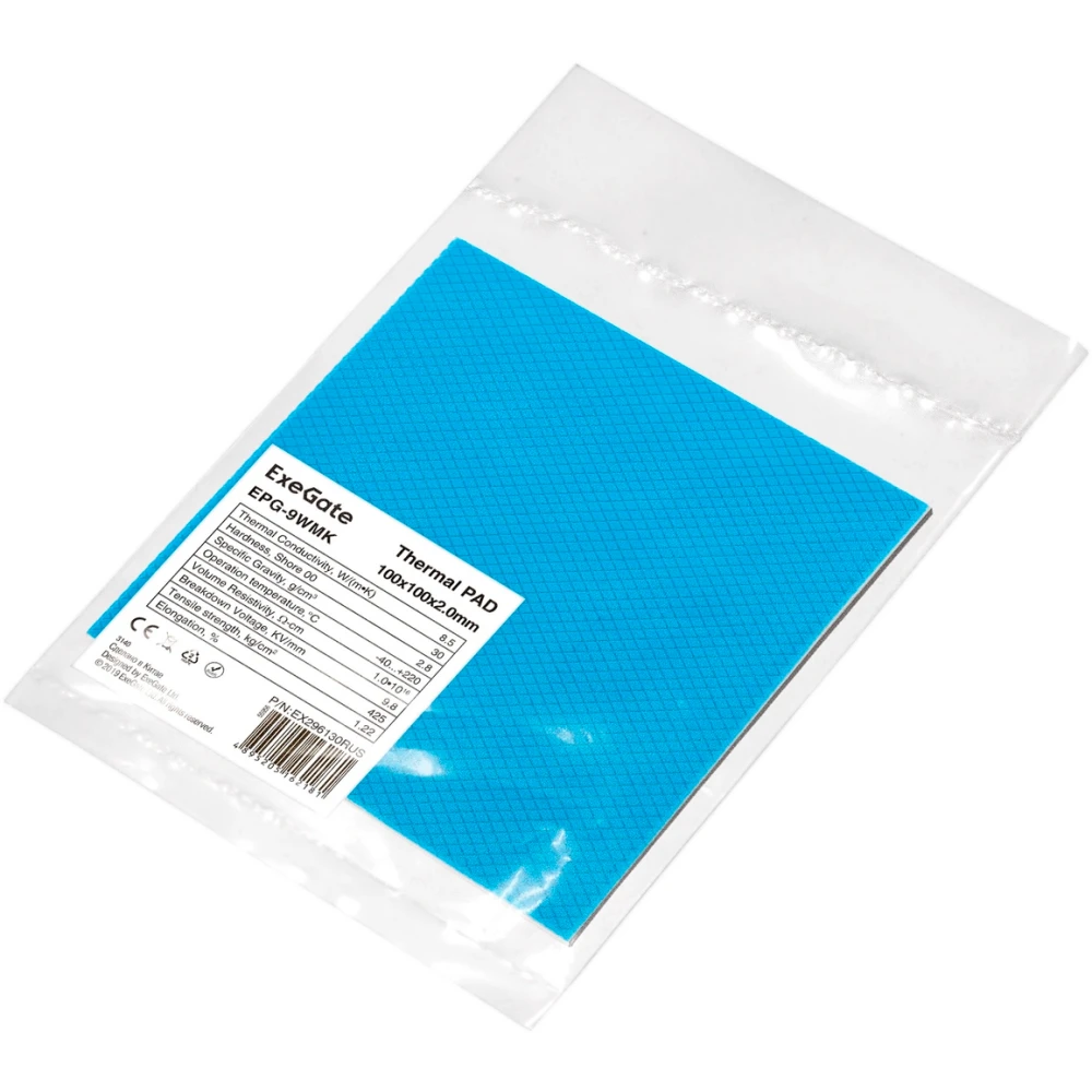 Термопрокладка ExeGate 100x100x2мм (EPG-9WMK) - EX296130RUS - фото 2