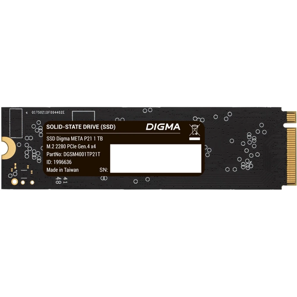 Накопитель SSD 1Tb Digma Meta P21 (DGSM4001TP21T)