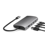 Док-станция Satechi USB-C Multiport Adapter V3 Space Gray (ST-P8KEM)