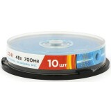 Диск CD-R Mirex 700Mb 48x Cake Box (10шт) (UL120051A8L)