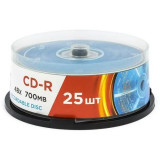 Диск CD-R Mirex 700Mb 48x Cake Box (25шт) (UL120051A8M)