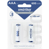Аккумулятор SmartBuy AAA/2BL (AAA, NiMH, 600mAh, 2 шт) (SBBR-3A02BL600)