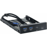 Передняя панель портов Gembird FP3.5-USB3-2A1C-CR