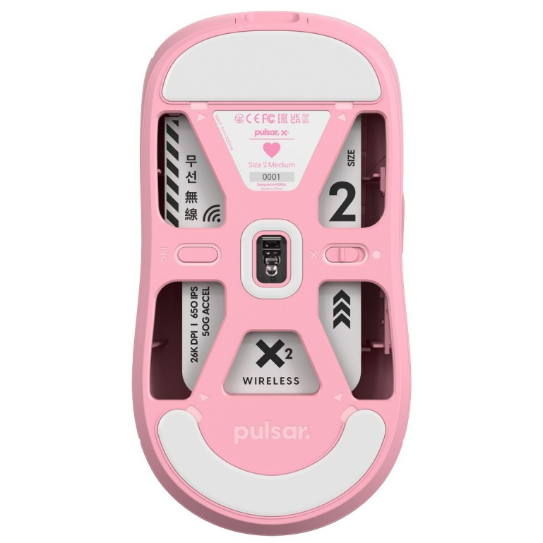 Мышь Pulsar X2 Wireless Pink - PX205 - фото 5
