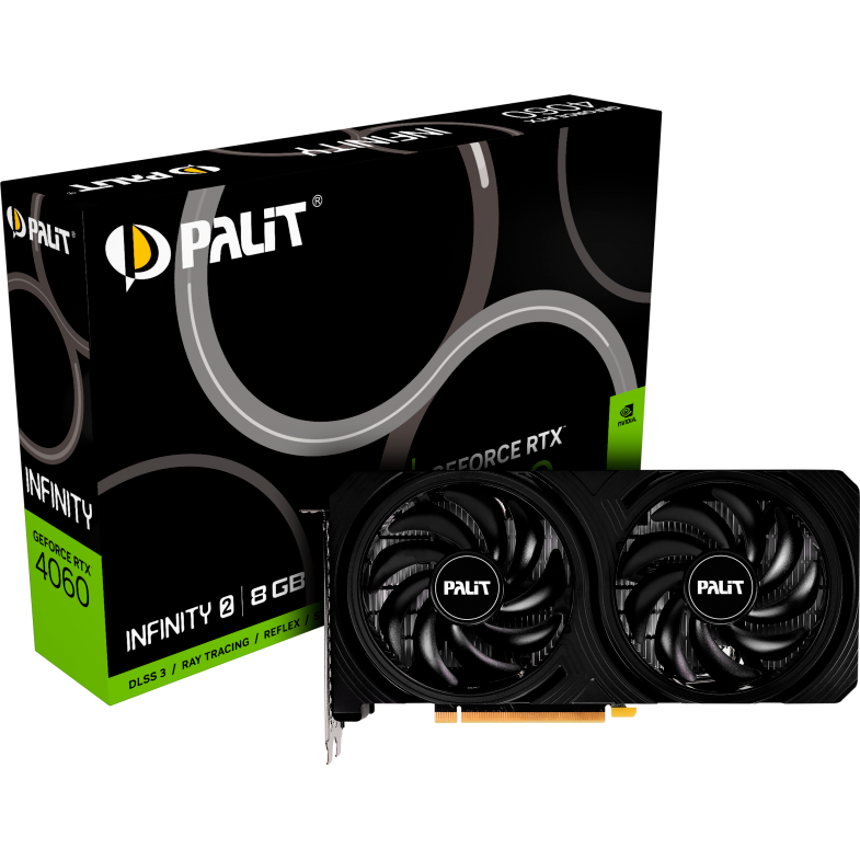 Видеокарта NVIDIA GeForce RTX 4060 Palit Infinity 2 8Gb (NE64060019P1-1070L) - фото 8