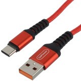 Кабель USB - USB Type-C, 1м, GoPower GP02T Red (00-00022792)