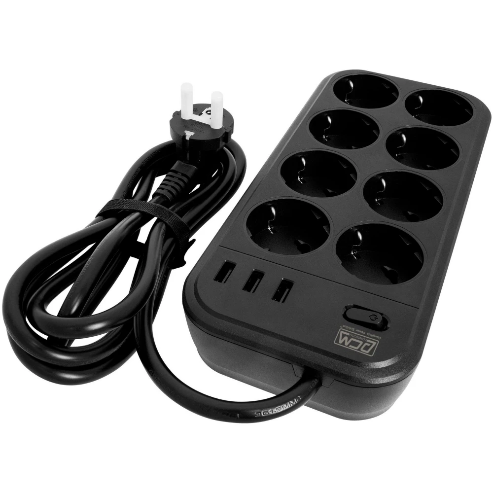 Сетевой фильтр Powercom SP-08 3,0 м - USB03AB - фото 2