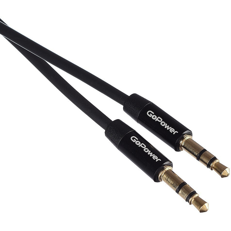 Кабель 3.5 Jack (M) - 3.5 Jack (M), 1.5м, GoPower 00-00027479