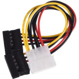 Переходник Molex - 2x SATA, 0.2м, GoPower 00-00027494