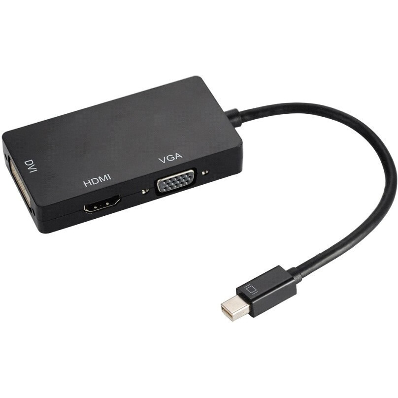 Переходник Mini DisplayPort (M) - HDMI/DVI/VGA (F), Orient C310