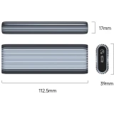 Внешний корпус для SSD M.2 Orico AM2C3-G2 Grey (AM2C3-G2-GY-BP)