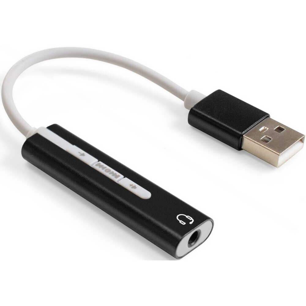 Переходник USB - 3.5 Jack (F), ExeGate EX-AU-04B