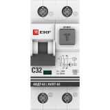 Автоматический выключатель дифференциального тока EKF DA63-32-30