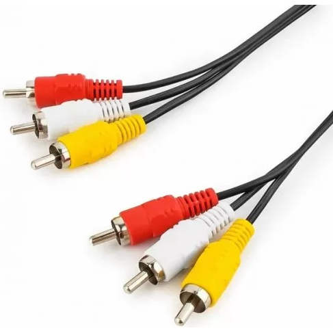 Кабель 3x RCA (M) - 3x RCA (M), 5м, GoPower 00-00027486