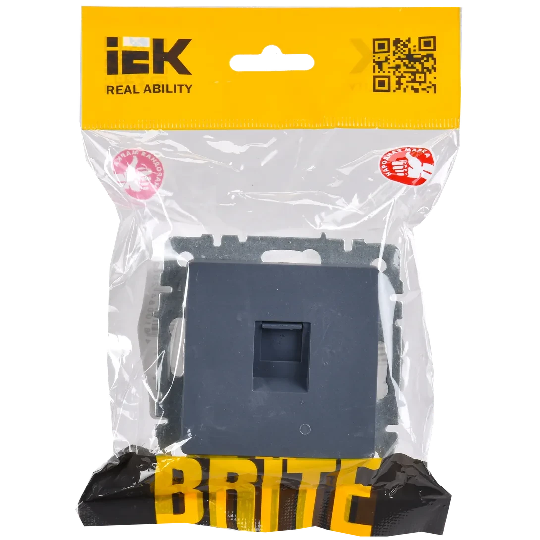 Розетка RJ-45 IEK BRITE BR-K10-1-K35 - фото 2