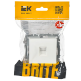 Розетка RJ-45 IEK BRITE BR-K10-2-K01