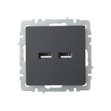 Розетка USB IEK BRITE BR-U21-D31-K53