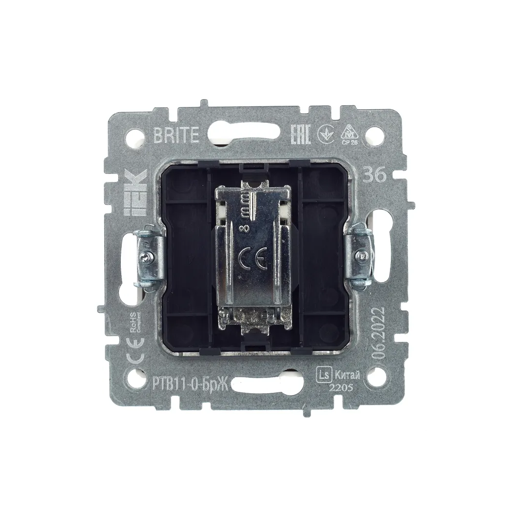 Розетка TV IEK BRITE BR-A10-O-K36 - фото 3