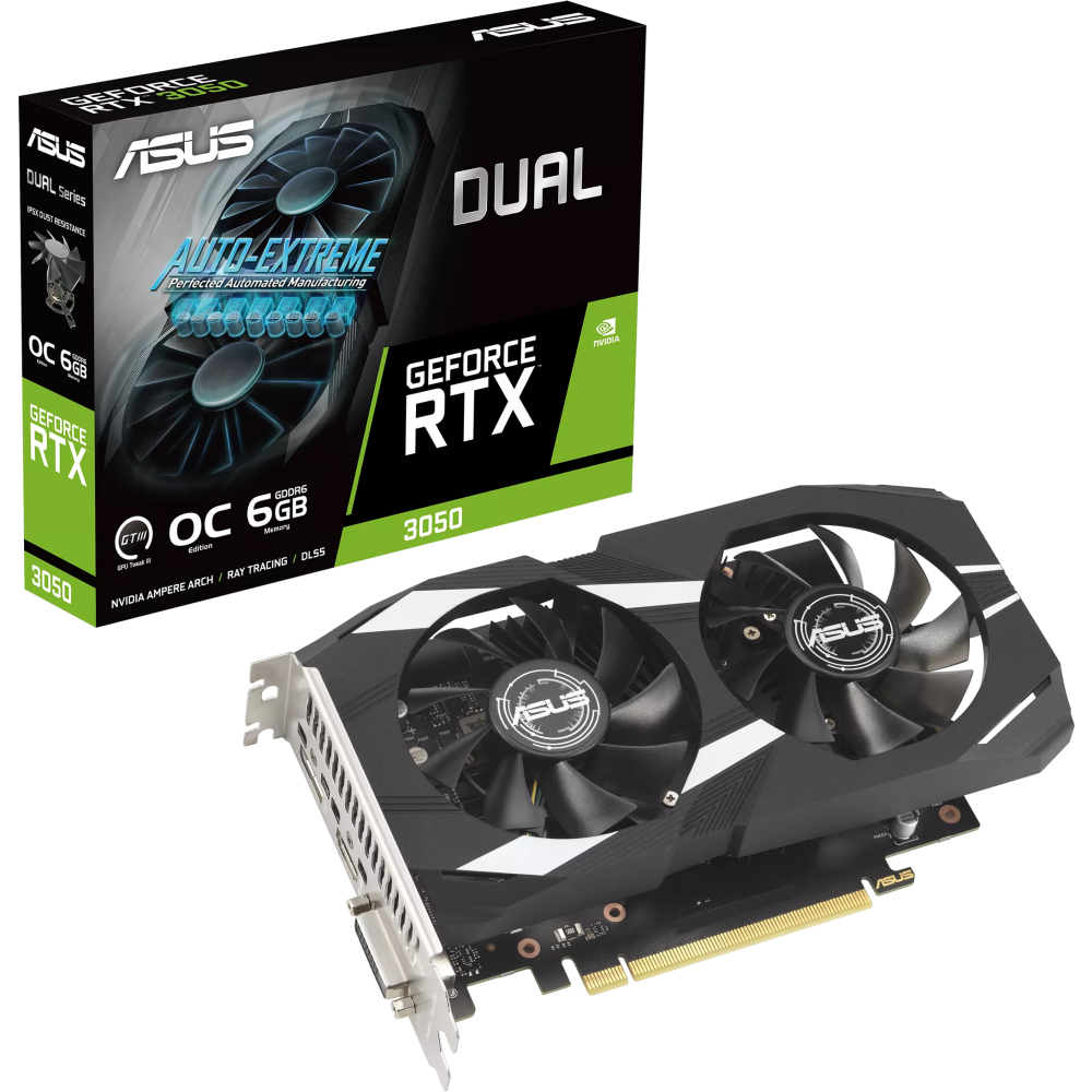 Видеокарта NVIDIA GeForce RTX 3050 ASUS OC 6Gb (DUAL-RTX3050-O6G) - фото 9