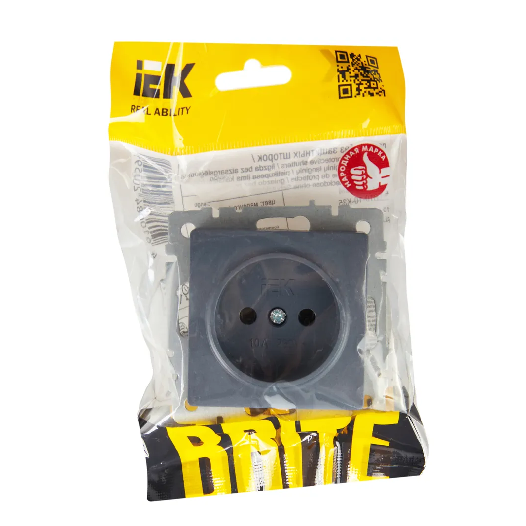 Электрическая розетка IEK BRITE BR-R10-10-K35 - фото 4