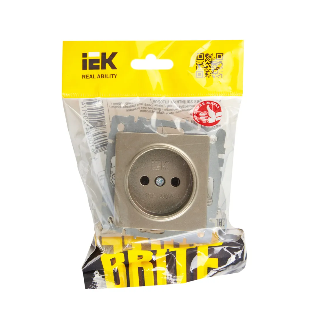 Электрическая розетка IEK BRITE BR-R10-10-K37 - фото 4