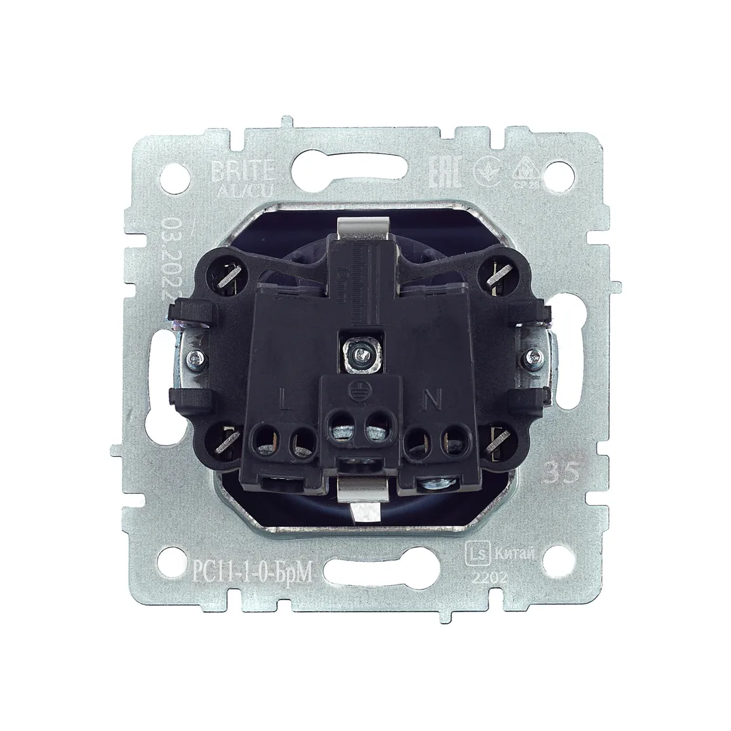 Электрическая розетка IEK BRITE BR-R11-16-K35 - фото 3