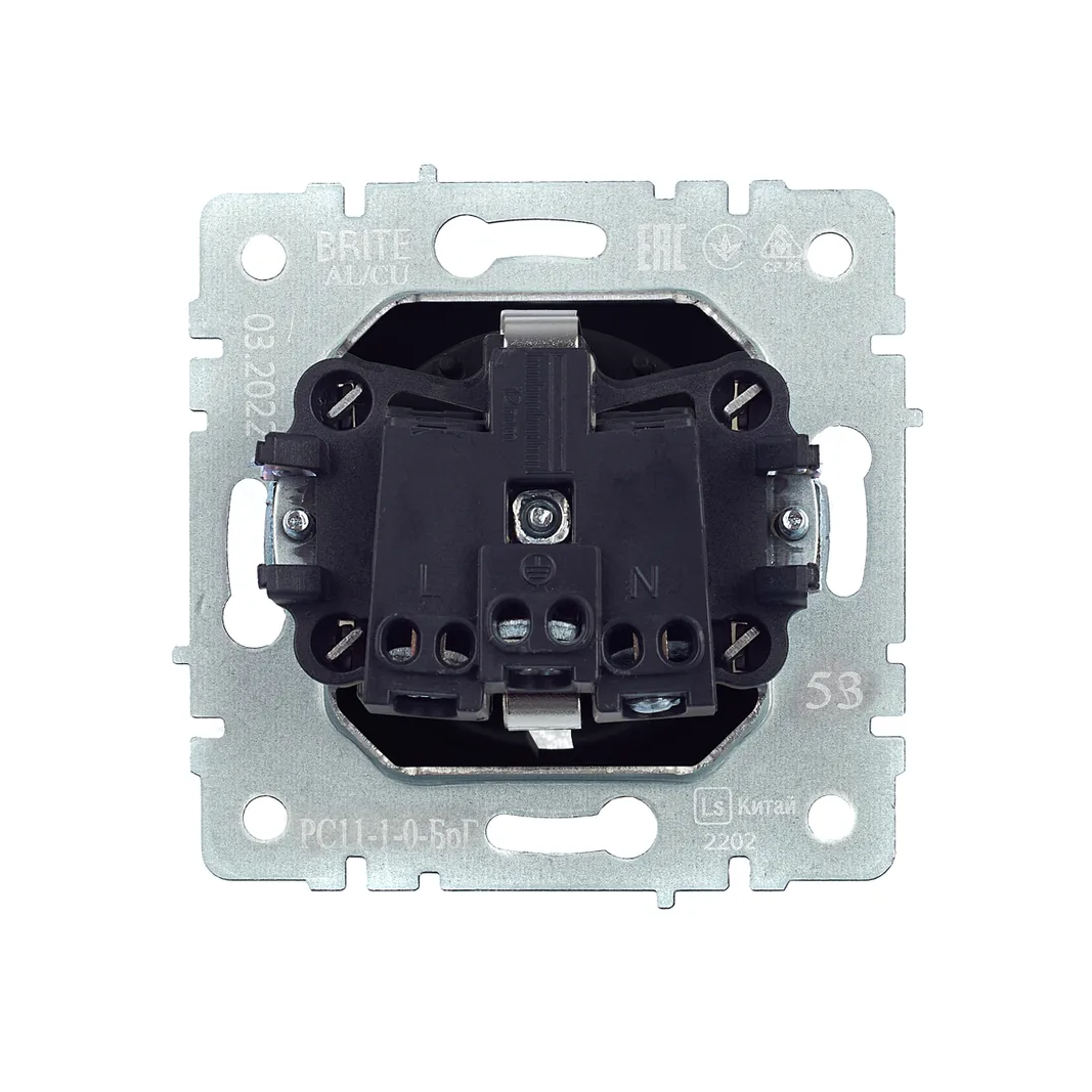 Электрическая розетка IEK BRITE BR-R11-16-K53 - фото 3